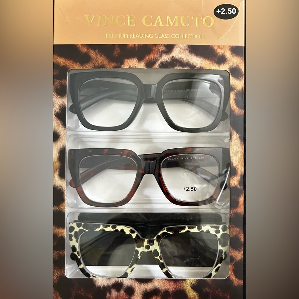 Reading glasses +2.50